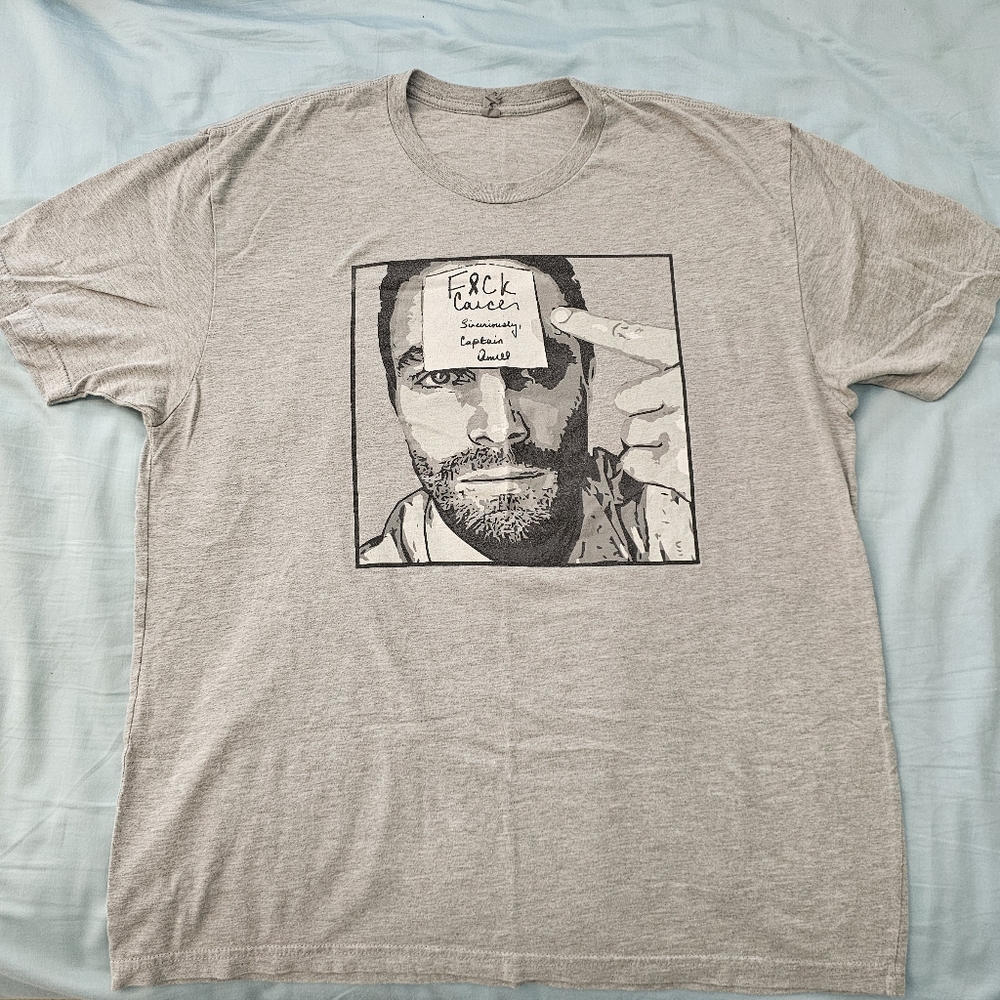 Bundle XL Stephen Amell F*ck Cancer Tshirt & Sinceriously Green Arrow Zip Hoodie